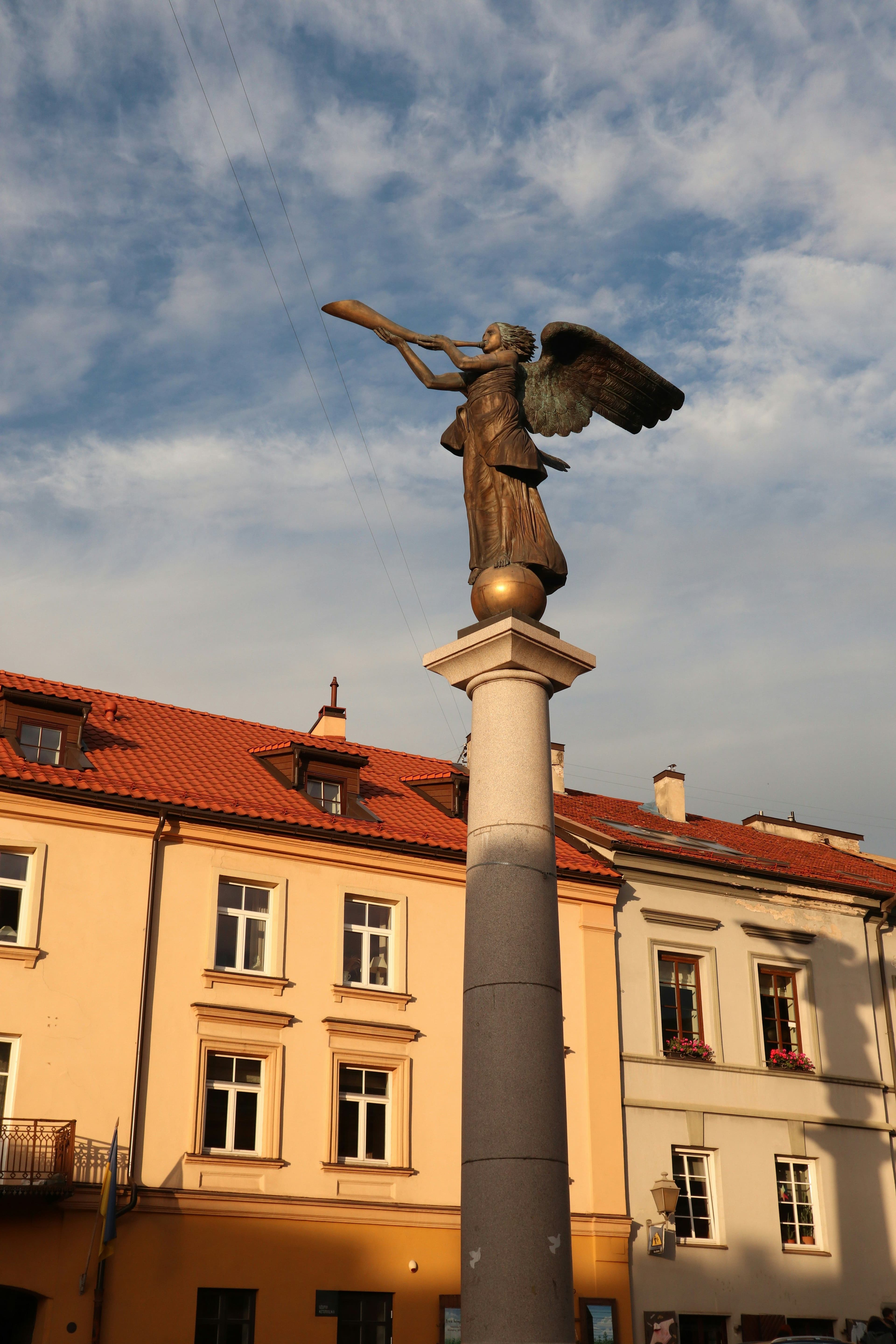 Angel arrived in Uzupis Lithuania