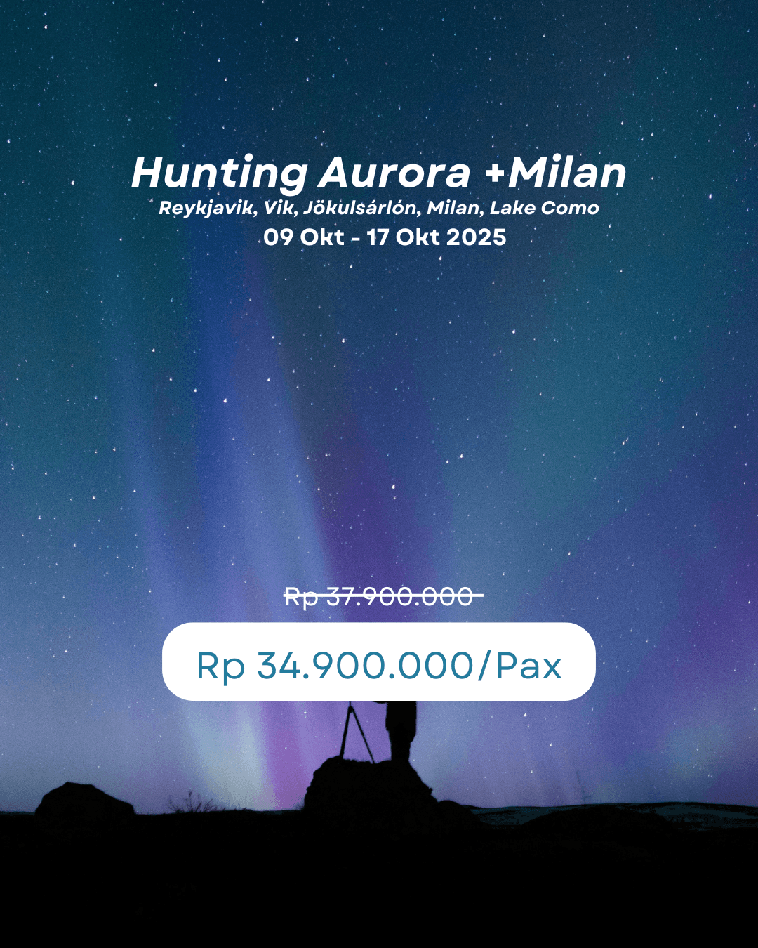 Aurora Iceland + Milan Oktober 2025